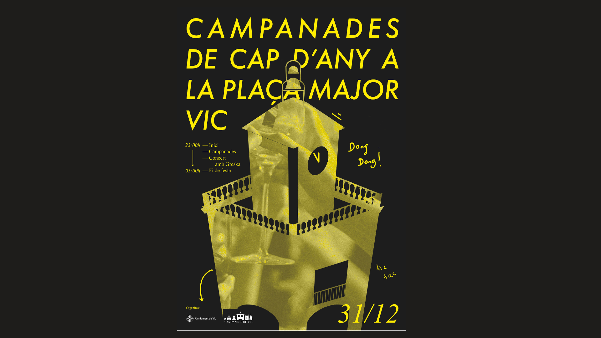 Campanades de Cap d'Any a Vic